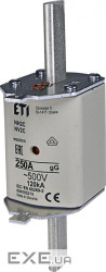 Запобіжник ETI NH-2C / gG 250A 500V KOMBI (4185219)