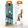 Кабель WUW-X203 USB Lightning 2,4А black (6972573336210)