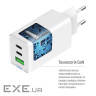 Зарядний пристрій ColorWay GaN Mini 65W PD Port PPS USB (USB-2C1A) white (CW-CHS058PD-WT)