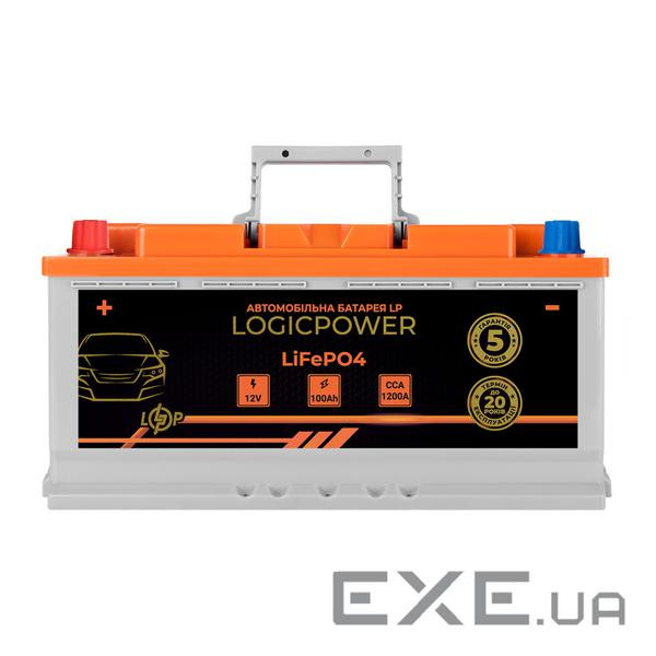Автомобільний літієвий акумулятор LP LiFePO4 12V - 100 Ah (+ зліва) BMS 1200А (24768)