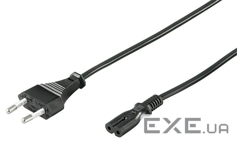 Кабель живлення пристроїв Goobay IEC(EuroPlug)-(C7)Euro8 M/M 1.8m,0.75mm (75.05.1322-35)