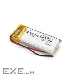 Літій-полімерний акумулятор 4,5*15*35mm 3,7V (Li-ion 3.7В 200мА&middot,год) (451535) ) (451535)