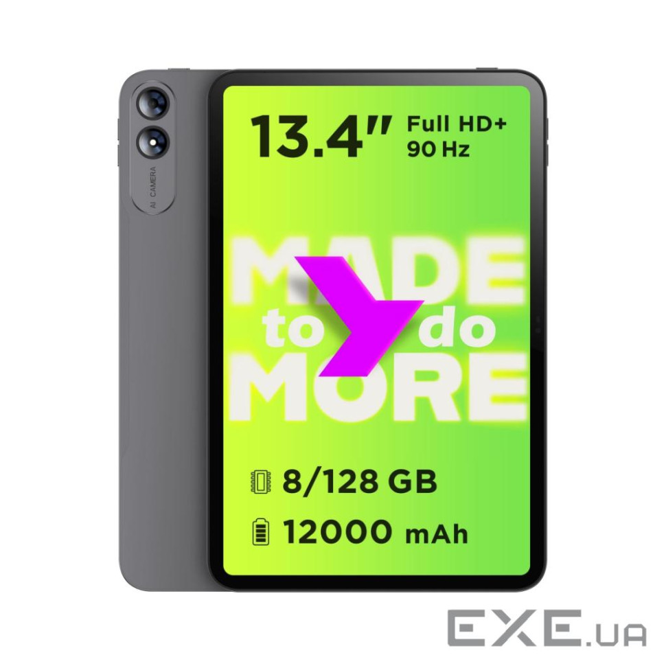 Планшет Pixus BigTab 13.4" 8/128GB LTE, gray (4897058532647)