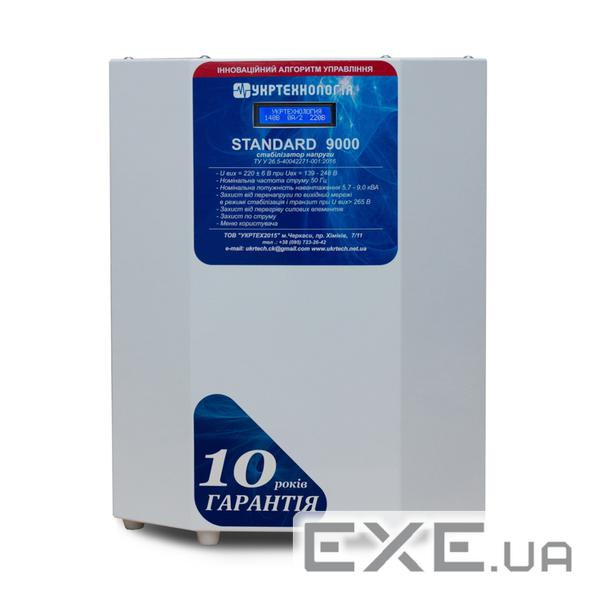 Стабілізатор напруги терісторний STANDARD 9 (9000Вт) 220В, стабілізація 140-265, 16 с (STANDARD9000) (STANDARD9000)