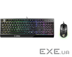 Комплект клавіатура та миша MSI Vigor GK30 COMBO UA USB, EN/UKR/RU, RGB (S11-04UA212-CLA) MSI Vigor GK30 COMBO UA USB, E