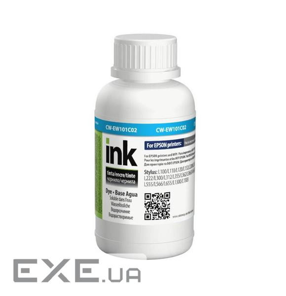 Чорнило ColorWay Epson L-100/200, 200 мл Cyan (CW-EW101C02)
