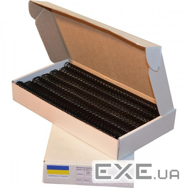 Пружина металева Agent A4, 25.4 мм, чорний, 50шт . (1225072)