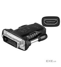 Перехідник моніторний Goobay HDMI-DVI F/M,24+1 Nikel (75.06.8482-1)