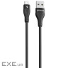 Кабель Proove Soft Silicone Micro USB 2.4A (1m) black (CCSO20001301)