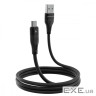 Кабель Proove Soft Silicone Micro USB 2.4A (1m) black (CCSO20001301)
