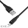 Кабель Proove Soft Silicone Micro USB 2.4A (1m) black (CCSO20001301)