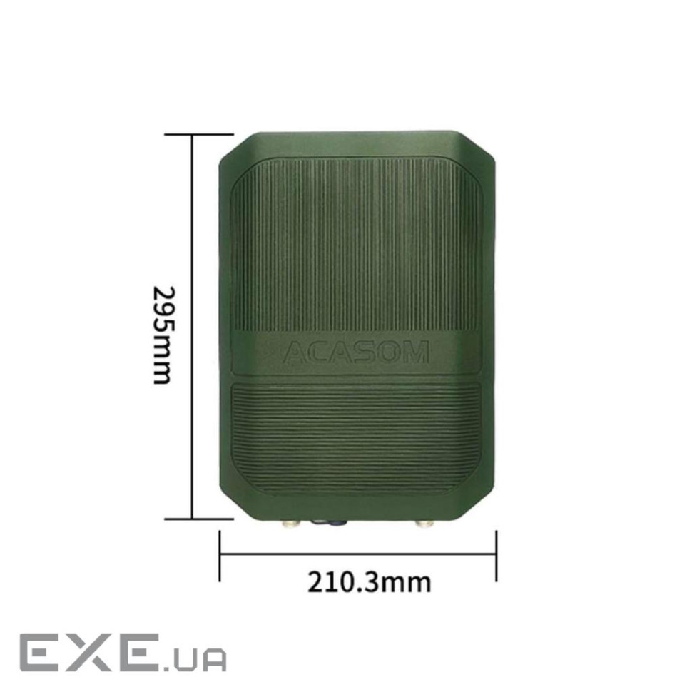 Підсилювач сигналу для дрона Acasom ROC-6 Green 2.4G/5.2/5.8G (20Вт 5000mAh/16.8V)+кріплення штативу