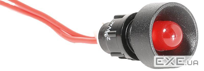 Лампа сигнальна ETI, LS LED 10 R 230 (10мм, 230V AC, червона) (4770811)