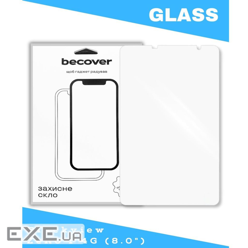 Защитное стекло BeCover для Blackview Zeno 1 4G 8.0" (714899)