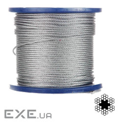 Трос оцинкованный APRO 3мм DIN 3055 (6x7) бухта 200м