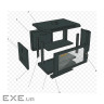 Шафа настінна GEAR 6U 19" 600x450x350 мм, + полка 19", black (GWMSN-6U-600-450)