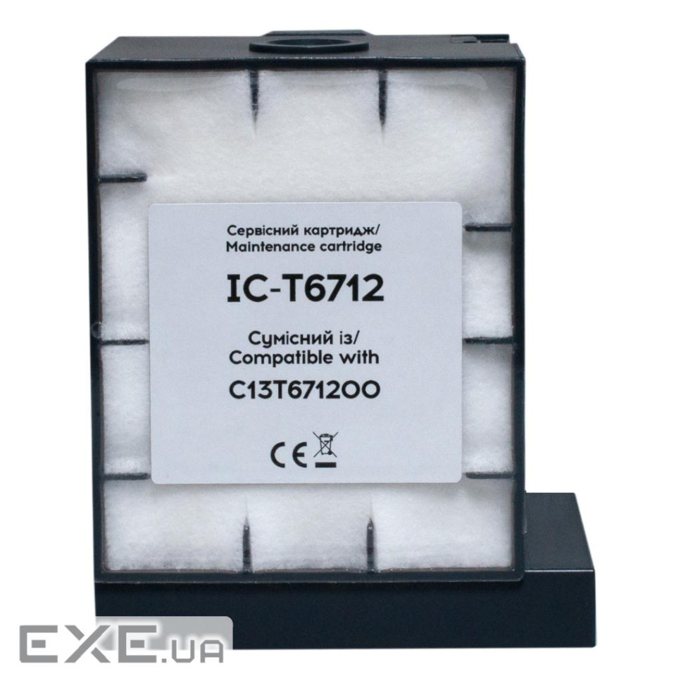 Контейнер для відпрацьованих чорнил Epson T6712/PXMB4 C13T671200 chip Barva (IC-T6712)