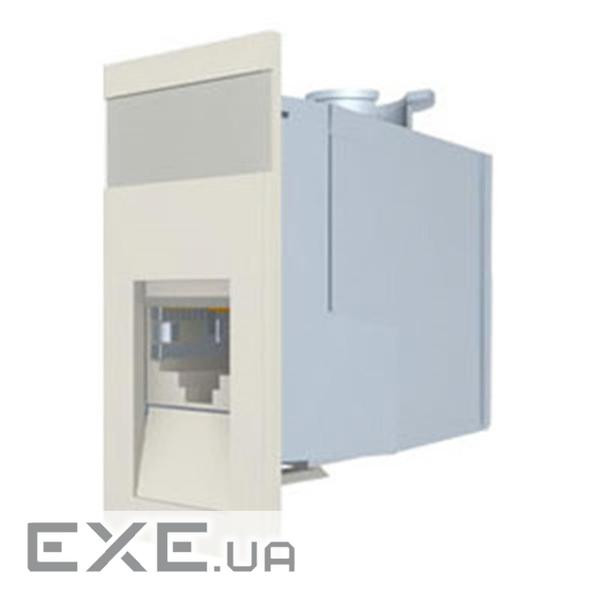 Модуль 50х25 1xRJ45, прям. STP 5е, білий 17.1C.011.D0015