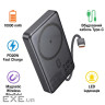 Батарея універсальна HOCO 10000 mAh Origen Dual PD/20W Magnetic with cable Type-C Met (Q44 / 714983)