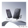Батарея універсальна HOCO 10000 mAh Origen Dual PD/20W Magnetic with cable Type-C Met (Q44 / 714983)