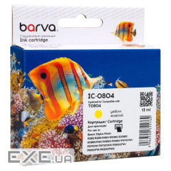 Картридж Epson T0804, Yellow, P50, PX660/660+/720WD/730WD/820FWD/830FWD, 13 мл , (CI-BAR-EPS-T0804-Y)