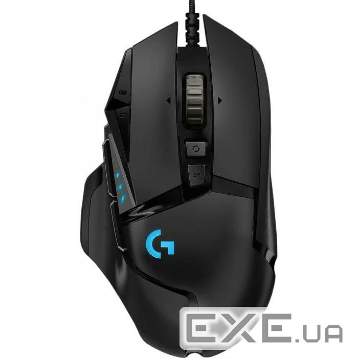 Мишка Logitech G502 Hero High Performance Gaming Mouse 11кн., 12000 dpi, чорна (910-005474)