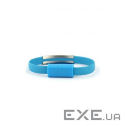 Дата кабель USB 2.0 AM to Micro 5P 0.2m браслет blue Extradigital (KBU1784)