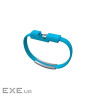 Дата кабель USB 2.0 AM to Micro 5P 0.2m браслет blue Extradigital (KBU1784)