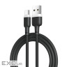 Дата кабель USB 2.0 AM to USB-C 1.0m 2.1A silicone black XO (NB208-TC-1-BK)