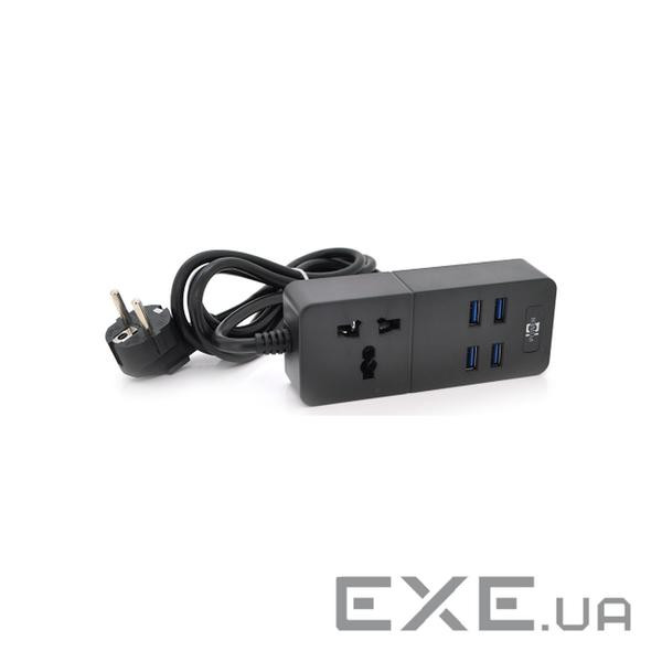 Мережевий фільтр ТВ-Т 06, 2500W, Black/White, Box (ТВ-Т06)