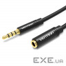 Кабель Vention Audio 3.5 mm M - 3.5 mm F, 1m, Black (BHBBF)