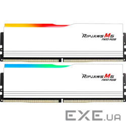 Модуль пам'яті G.SKILL Ripjaws M5 Neo RGB Matte White DDR5 6000MHz 32GB (F5-6000J2836G16GX2-RM5NRW)