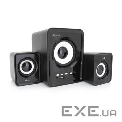 Колонки Kisonli U-2800BT, 5W+2x3W, USB / TF / BT / FM / AUX, із сабвуфером, DC: 5V, Black, BOX, Q30 , DC: 5V, Black, BOX