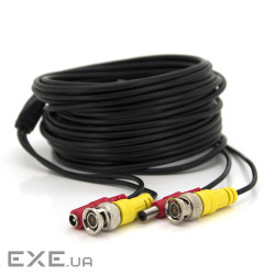 Кабель для камер відеоспостереження Ritar BNC + DC 15m до 5МР AHD / CVI / TVI / C (Ritar BNC+DC 15m) AHD / CVI / TVI / C