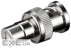 Перехідник відео BNC/50ohm-RCA M/F,адаптер Gold contact (75.01.1353-1) Gold contact (75.01.1353-1)