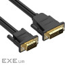 Кабель DVI M (24+1) - VGA M, 1.5 м, чорний Vention (EABBG)
