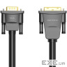 Кабель DVI M (24+1) - VGA M, 1.5 м, чорний Vention (EABBG)