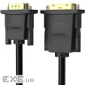 Кабель DVI M (24+1) - VGA M, 1.5 м, чорний Vention (EABBG)