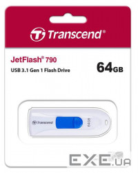 USB накопичувач 64Gb Transcend JetFlash 790 White (TS64GJF790W)