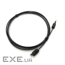 Кабель Lucom аудіо оптичний Toslink-mini 2.0m,D=2.2mm Gold (62.09.8022-1)