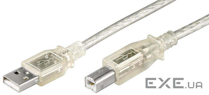 Кабель принтера Goobay USB2.0 A-B M/M 1.0m, AWG28 2xShielded D=4.2mm Cu (75.06.8606-1)