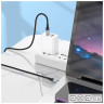 Дата кабель USB-C to USB-C 1.0m 3A nylon X102 black HOCO (6942007608787)