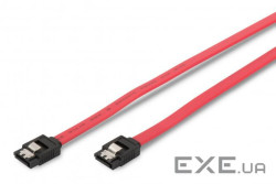 Кабель ASSMANN SATA L-type (F/F) прямий, 0.5м, червоний (AK-400102-005-R)