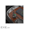 Зарядний пристрій BOROFONE 1xUSB-C PD + 1xUSB 38W car adapter transparent black (6941991106965)