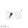 Зарядний пристрій BOROFONE 1xUSB-C PD + 1xUSB 38W car adapter transparent black (6941991106965)