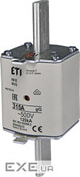 Запобіжник ETI NH-2 / gG 315A 500V KOMBI (4185222)
