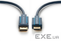 Кабель монітора-адаптер DisplayPort-HDMI M/M (HDMIекран) 2.0m,v1.2 4K@60Hz D=7.3mm Casu (75.04.4924) ) 2.0m,v1.2 4K@60Hz