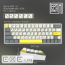Клавіатура бездротова Epomaker EP64 60% Mulan Switch Hot-Swap (2.4G/BT/USB) RGB UA White (EP64-W-M
