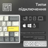 Клавіатура бездротова Epomaker EP64 60% Mulan Switch Hot-Swap (2.4G/BT/USB) RGB UA White (EP64-W-M