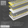Клавіатура бездротова Epomaker EP64 60% Mulan Switch Hot-Swap (2.4G/BT/USB) RGB UA White (EP64-W-M